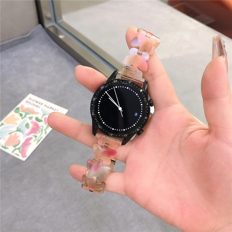 Resin Butterfly Laser Gt2 Watch Strap Girls