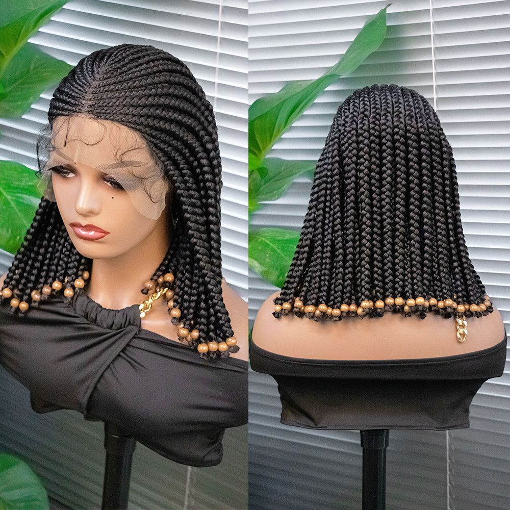 Ladies Fashion Wig Headset Braid Hair Set