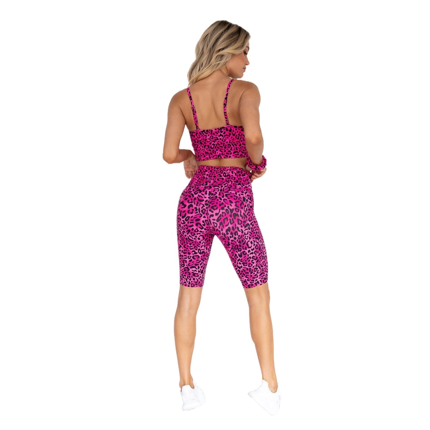 Leopard Print Sports Fitness Sports Yoga Suit