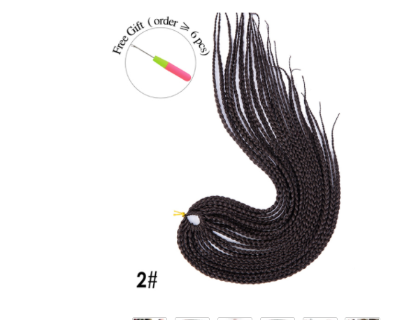 Synthetic Wig Dirty Braid 16-inch Lengthened Small Three-strand Braid