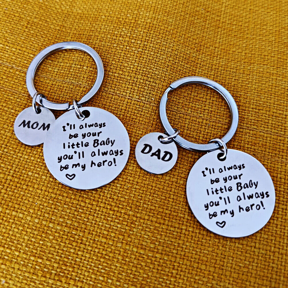 Gift For Parents Birthday Father Mother Day Anniversary Mom Dad Keychain Charm