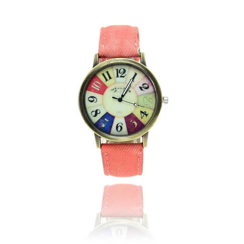 American Vintage Harajuku Graffiti Denim Watch