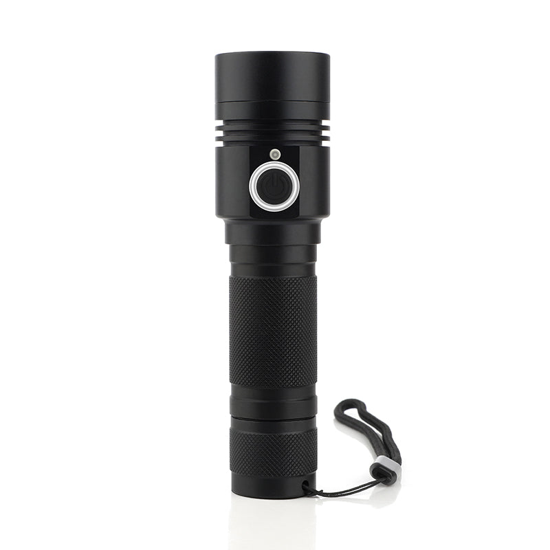 Ultra-thick Aluminum Alloy USB Rechargeable Flashlight