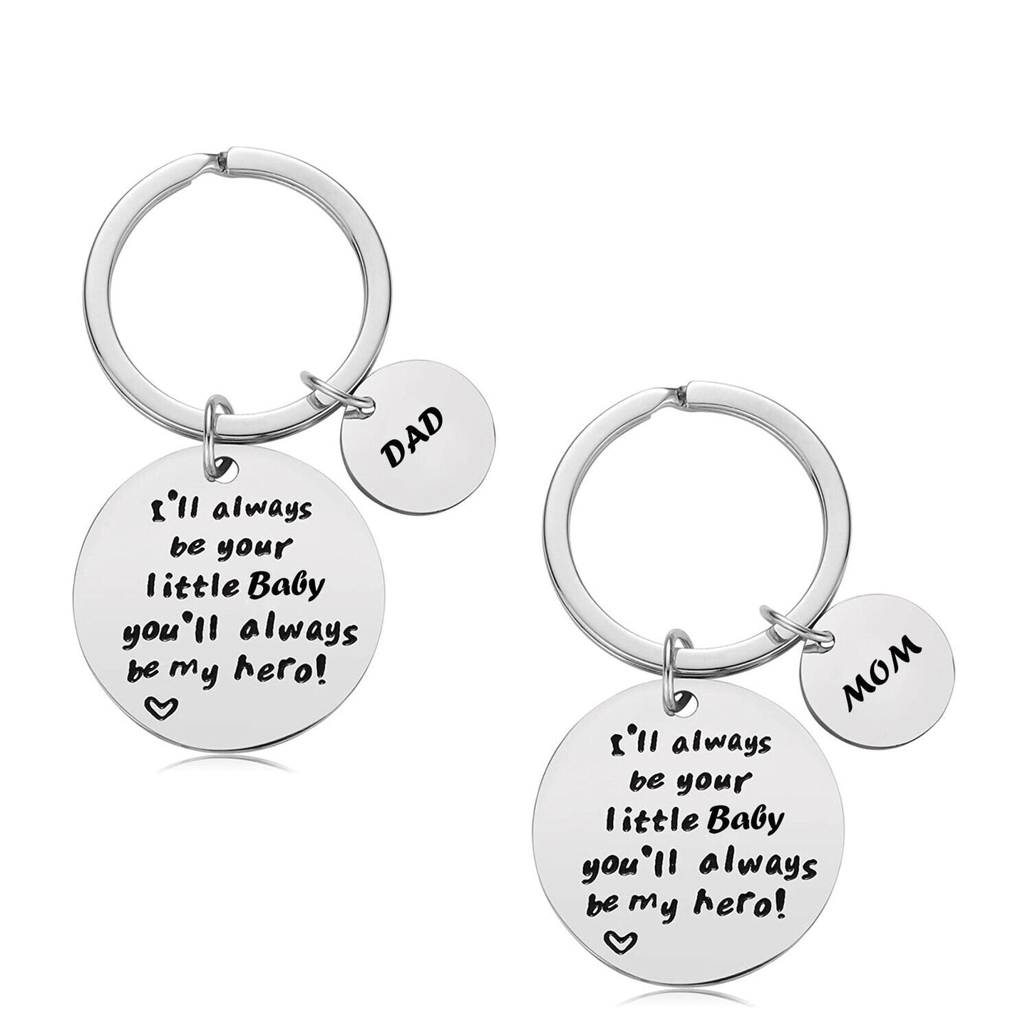 Gift For Parents Birthday Father Mother Day Anniversary Mom Dad Keychain Charm