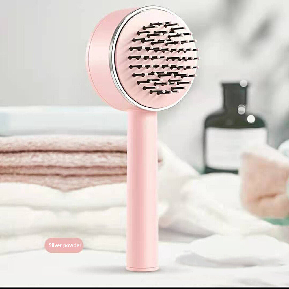 One-key Self-cleaning Hair Brush Anti-Static Airbag Massage Comb For Women Curly Hair Brush Detangling Hair Brush