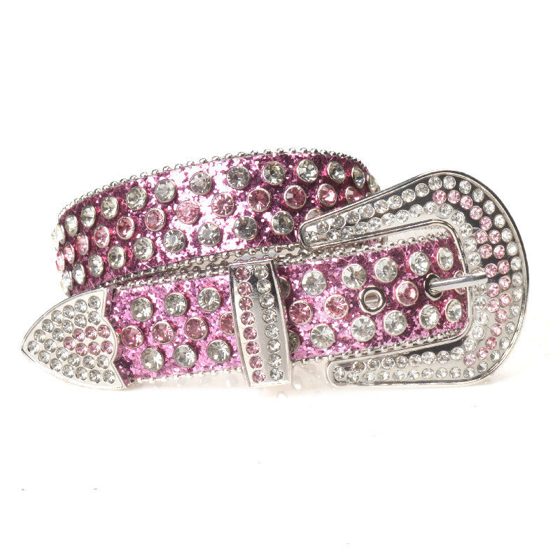 Women's Belt Pin Buckle Rhinestone Extension