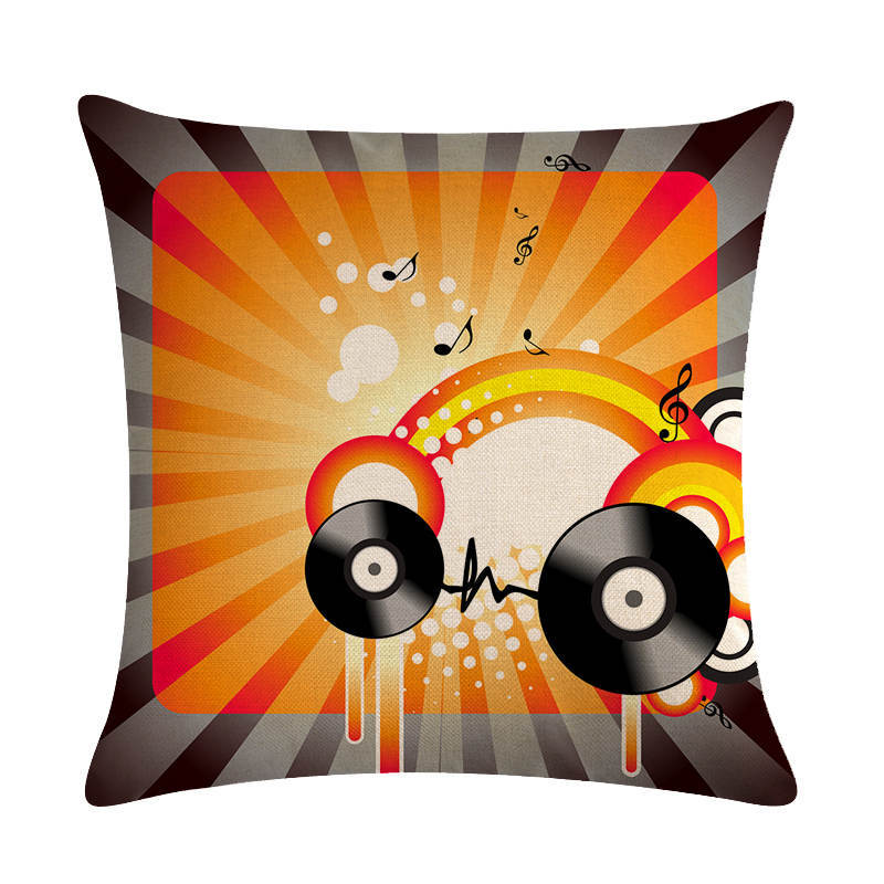 Abstract Guitar Series Linen Pillowcase Cushion Cover