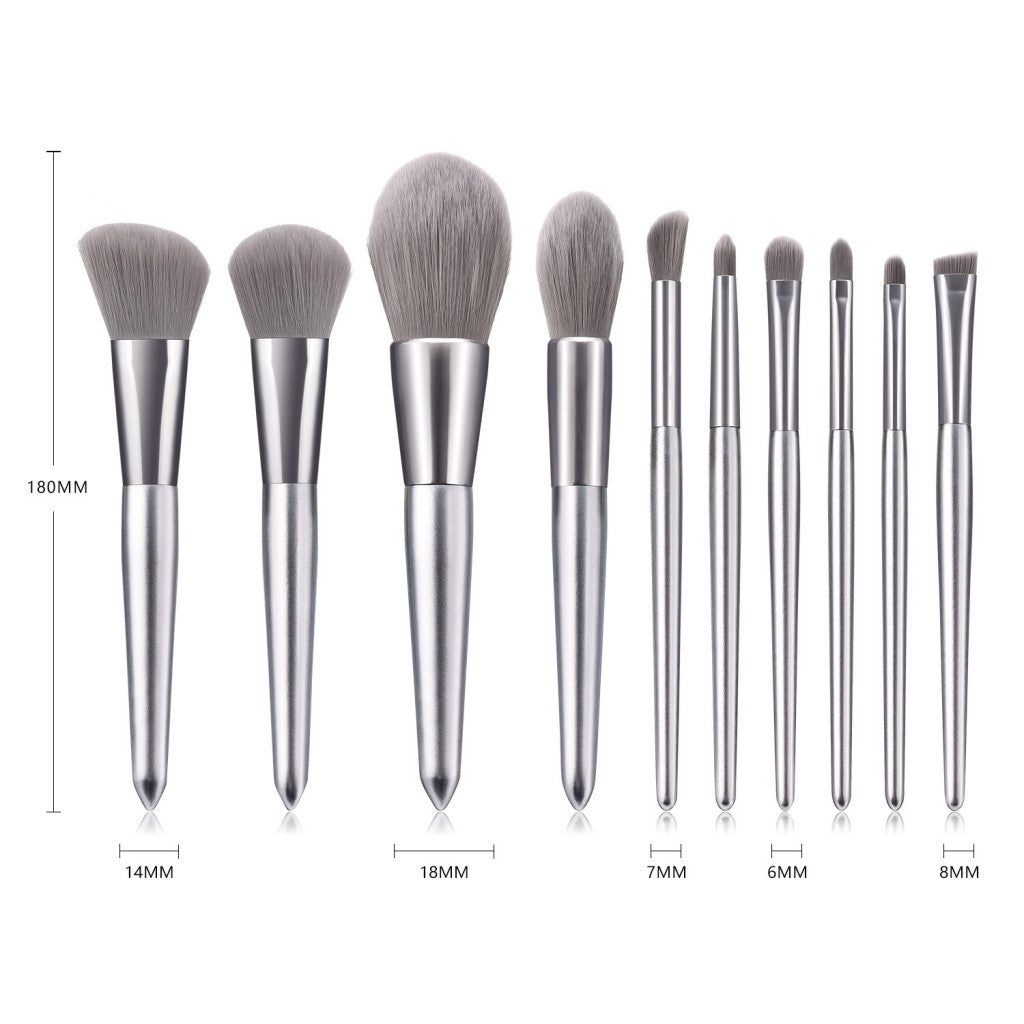 10Pcs Luxury Makeup Brushes Set For Foundation Blending Powder Cream Concealer