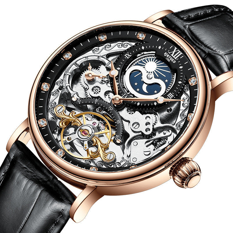 Fashionable Multifunctional Two-time Men's Mechanical Watch