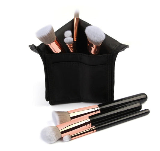 8PCS Professional Foundation Eye Shadow Eyebrow Blush Makeup Brushes Set+Bag