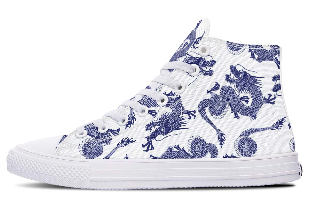 Printed Couple High-top Canvas Shoes