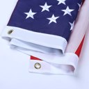 3x5 FT 210D Polyester American Flag, Embroidered Stars, Sewn Stripes, Brass Grommets US Flag Outdoor USA Flags